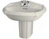 Kohler Portrait K-2226-1-52 Navy Wall-Mount Lavatory with Single-Hole Faucet Drilling