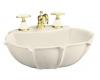 Kohler Anatole K-2230-1-47 Almond Pedestal Lavatory Basin with Single-Hole Faucet Drilling