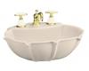 Kohler Anatole K-2230-1-55 Innocent Blush Pedestal Lavatory Basin with Single-Hole Faucet Drilling