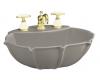 Kohler Anatole K-2230-1-K4 Cashmere Pedestal Lavatory Basin with Single-Hole Faucet Drilling