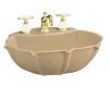 Kohler Anatole K-2230-4-33 Mexican Sand Pedestal Lavatory Basin with 4" Centers