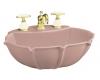 Kohler Anatole K-2230-8-45 Wild Rose Pedestal Lavatory Basin with 8" Centers