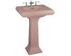 Kohler Memoirs K-2238-1-45 Wild Rose Pedestal Lavatory with Single-Hole Faucet Drilling