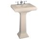 Kohler Memoirs K-2238-4-55 Innocent Blush Pedestal Lavatory with 4" Centers