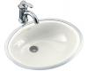 Kohler Caxton K-2257-0 White Tile-In/Metal Frame Lavatory with Smooth Glazed Rim