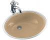 Kohler Caxton K-2257-33 Mexican Sand Tile-In/Metal Frame Lavatory with Smooth Glazed Rim