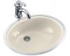 Kohler Caxton K-2257-47 Almond Tile-In/Metal Frame Lavatory with Smooth Glazed Rim