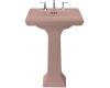 Kohler Memoirs K-2258-1-45 Wild Rose Pedestal Lavatory with Single-Hole Faucet Drilling