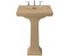 Kohler Memoirs K-2258-8-33 Mexican Sand Pedestal Lavatory with 8" Centers