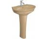 Kohler Serif K-2283-1-33 Mexican Sand Pedestal Lavatory with Single-Hole Faucet Drilling