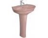 Kohler Serif K-2283-1-45 Wild Rose Pedestal Lavatory with Single-Hole Faucet Drilling