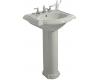 Kohler Devonshire K-2286-1-95 Ice Grey Pedestal Lavatory with Single-Hole Faucet Drilling