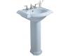 Kohler Devonshire K-2286-8-6 Skylight Pedestal Lavatory with 8" Center Drilling