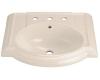 Kohler Devonshire K-2287-1-55 Innocent Blush Lavatory Basin with Single-Hole Faucet Drilling