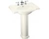 Kohler Devonshire K-2294-1-52 Navy Pedestal Lavatory with Single-Hole Faucet Drilling