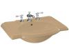 Kohler Devonshire K-2295-1-33 Mexican Sand Lavatory Basin with Single-Hole Faucet Drilling