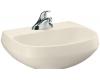 Kohler Wellworth K-2296-1-47 Almond Lavatory Basin with Single-Hole Faucet Drilling