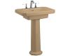 Kohler Kathryn K-2322-4-33 Mexican Sand Pedestal Lavatory with 4" Centers