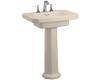 Kohler Kathryn K-2322-4-55 Innocent Blush Pedestal Lavatory with 4" Centers