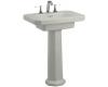 Kohler Kathryn K-2322-4-95 Ice Grey Pedestal Lavatory with 4" Centers