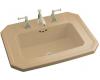 Kohler Kathryn K-2325-4-33 Mexican Sand Self-Rimming Lavatory with 4" Centers