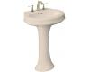 Kohler Leighton K-2326-1-55 Innocent Blush Pedestal Lavatory with Single-Hole Faucet Drilling