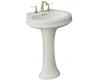 Kohler Leighton K-2326-1-95 Ice Grey Pedestal Lavatory with Single-Hole Faucet Drilling