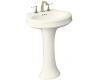 Kohler Leighton K-2326-1-96 Biscuit Pedestal Lavatory with Single-Hole Faucet Drilling
