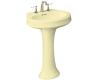 Kohler Leighton K-2326-1-Y2 Sunlight Pedestal Lavatory with Single-Hole Faucet Drilling