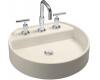 Kohler Chord K-2331-1-47 Almond Wading Pool Lavatory with Single-Hole Faucet Drilling