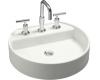 Kohler Chord K-2331-1-S2 White Satin Wading Pool Lavatory with Single-Hole Faucet Drilling