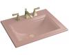 Kohler Memoirs Stately K-2337-1-45 Wild Rose Self-Rimming Lavatory with Single-Hole Faucet Drilling