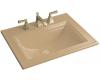 Kohler Memoirs Stately K-2337-8-33 Mexican Sand Self-Rimming Lavatory with 8" Centers
