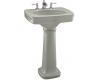 Kohler Bancroft K-2338-1-95 Ice Grey Pedestal Lavatory with Single-Hole Faucet Drilling