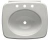 Kohler Bancroft K-2340-8-0 White 24" Lavatory Basin with Centers for 8" Centers