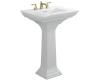 Kohler Memoirs K-2344-1-33 Mexican Sand Pedestal Lavatory with Stately Design and Single-Hole Faucet Drilling