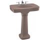 Kohler Bancroft K-2347-1-45 Wild Rose Bancroft Pedestal Lavatory with Single-Hole Faucet Drilling