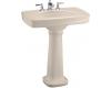 Kohler Bancroft K-2347-1-55 Innocent Blush Bancroft Pedestal Lavatory with Single-Hole Faucet Drilling