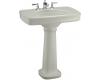 Kohler Bancroft K-2347-1-95 Ice Grey Bancroft Pedestal Lavatory with Single-Hole Faucet Drilling