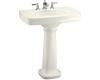 Kohler Bancroft K-2347-1-96 Biscuit Bancroft Pedestal Lavatory with Single-Hole Faucet Drilling