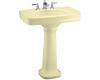 Kohler Bancroft K-2347-1-Y2 Sunlight Bancroft Pedestal Lavatory with Single-Hole Faucet Drilling