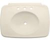 Kohler Bancroft K-2348-1-47 Almond 30" Lavatory Basin with Single-Hole Faucet Drilling