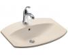 Kohler Cimarron K-2351-1-55 Innocent Blush Self-Rimming Lavatory with Single-Hole Faucet Drilling