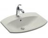 Kohler Cimarron K-2351-1-95 Ice Grey Self-Rimming Lavatory with Single-Hole Faucet Drilling