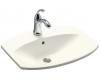 Kohler Cimarron K-2351-1-96 Biscuit Self-Rimming Lavatory with Single-Hole Faucet Drilling