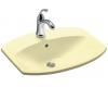 Kohler Cimarron K-2351-1-Y2 Sunlight Self-Rimming Lavatory with Single-Hole Faucet Drilling