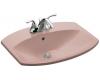 Kohler Cimarron K-2351-4-45 Wild Rose Self-Rimming Lavatory with 4" Centers