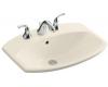 Kohler Cimarron K-2351-8-47 Almond Self-Rimming Lavatory with 8" Centers