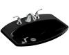 Kohler Cimarron K-2351-8-7 Black Black Self-Rimming Lavatory with 8" Centers