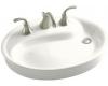 Kohler Yin Yang K-2353-1-0 White Wading Pool Lavatory with Single-Hole Faucet Drilling